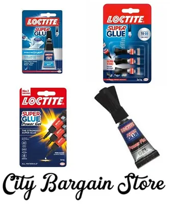 Loctite Metal Wood Plastic Rubber Super Glue Repairs Purpose Superglue Repair E5 • £3.03