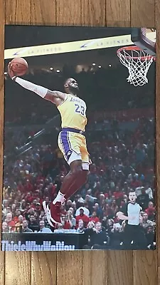 LeBron James Los Angeles Lakers Canvas Wall Art 13x19” • $20