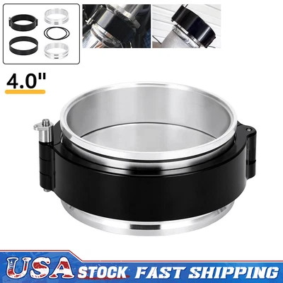 $29.99 • Buy For 4 Inch 102mm Aluminum HD Intake V-band Clamp Intercooler Pipe Quick Release