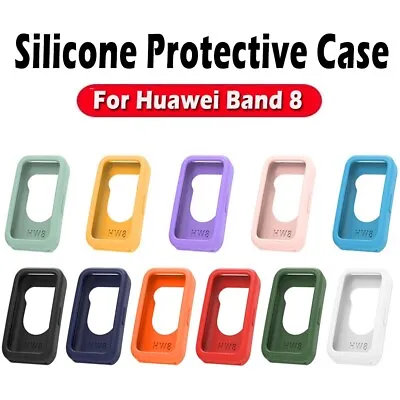 Scratch Protective Smartwatch Protector Cover Silicone Case For Huawei Band 8 • £2.81