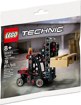 FACTORY SEALED POLYBAG LEGO TECHNIC Forklift With Pallet 30655 78 Pieces 2022 • $12.99