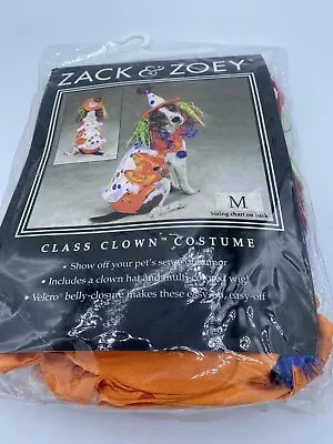 Zack And Zoey Class Clown Dog Costume Sz MediumFits Beagle Spaniel Cocker • $12.44