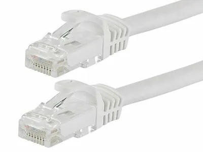 $4.75 • Buy Cat6 10FT Patch Cord Cable 500mhz Ethernet Internet Network LAN RJ45 UTP White
