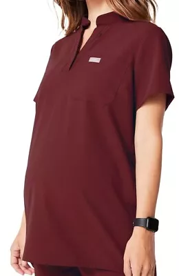 FIGS Women's Size M Kitale Maternity Scrub Top Maroon Labor And Delivery • $24.99