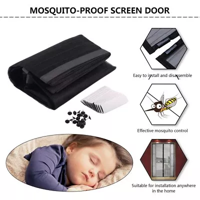 Anti-mosquito Nets For Doors Kitchen Curtains Insect Protection Magnetic Durable • $44.99