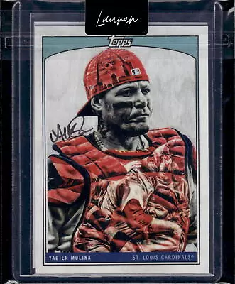 2022 Topps X Lauren Taylor #26 Yadier Molina Lauren Taylor Auto Wave 2 Cardinals • $39.95