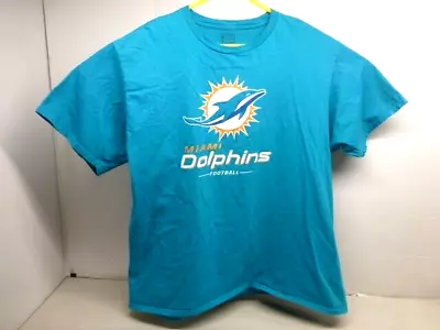 Miami Dolphins NFL Football Pro Line Fanatics Teal T-Shirt SZ 2XL • $16.99