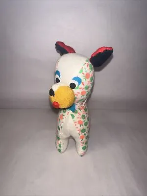 Vintage Animal Fair Prize Dog Plush Stuffed Animal Toy Made In Japan 1960s • $18