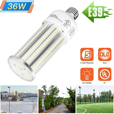 36W LED Corn Light Bulbs 5000K Daylight Warehouse Garden High Bay Lamp E39 Base • $20.56