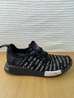 Adidas NMD R1 Berlin Black Red Mens Size US 7 EH3200 Shoes/Sneakers • $36.95