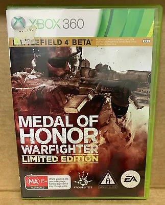 Medal Of Honor Warfighter Limited Edition Microsoft XBOX 360 Aus PAL • $14.35