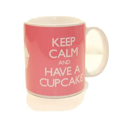 Pink Coffee Tea Drink Mug.  - Keep Calm And Have A  Cupcake” Funny Gift Cup Cake • £7.71