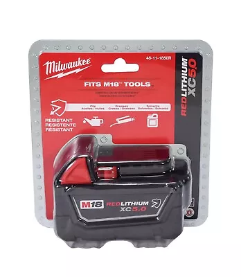 Milwaukee 48-11-1850R M18 REDLITHIUM XC5.0 Resistant Battery New In Package • $64.20