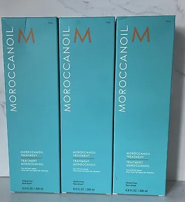 3 X Moroccanoil  Treatment Original  With Pump 3.4oz Free Shipping • $99.99