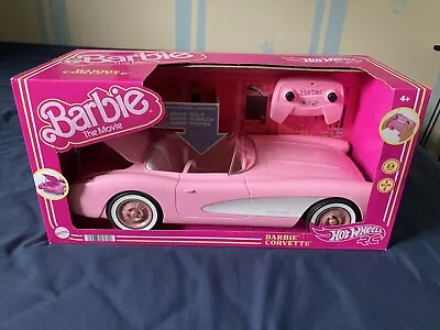 NEW Barbie The Movie Hot Wheels RC Barbie Corvette Remote Control Car 2023 • $169.84