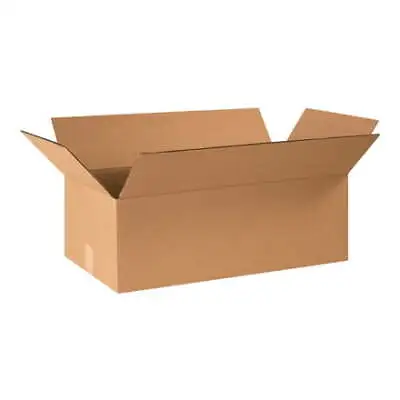 Corrugated Boxes 24 X 12 X 8  ECT-32 Brown Shipping/Moving/Packing Box 25/Bundle • $64.05