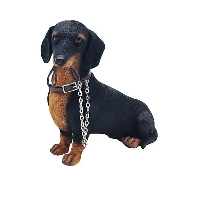 Walkies Black Dachshund Ornament Dog Daschund Dog Gift Figure Figurine • £19.99