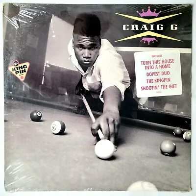 1989 - Craig G - The Kingpin Lp - Atlantic Records Sealed Original - Marley Marl • $60