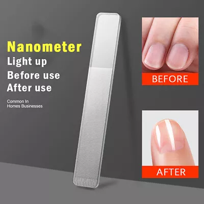 1PC Professional Nano Glass Nail Buffer Durable File Shiner Manicure Files N'hf • $1.21