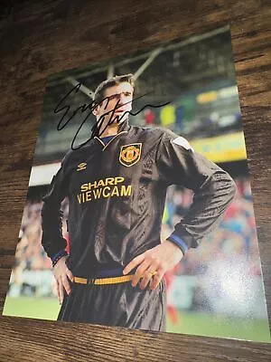 Eric Cantona Hand Signed Photo Manchester United  • $1.23