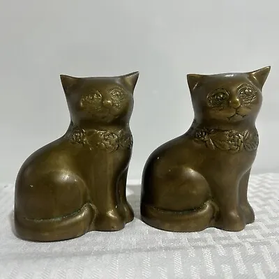 Vintage Solid Brass Cat Figures Lot X 2 Kittens Kitty 1970s 5  • $21.99