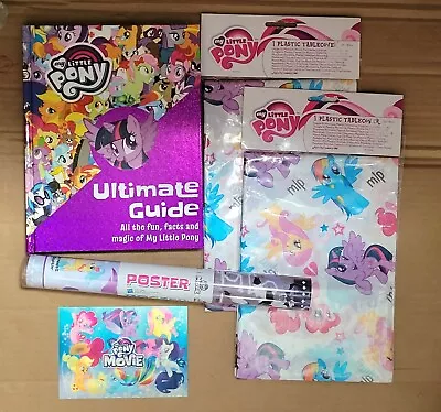 My Little Pony G4 Movie Poster Postcard Table Covers Ultimate Guide HB Book • £7.99