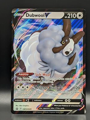 $0.99 • Buy Pokemon Dubwool V SWSH049 Black Star Promo Oversized JUMBO Card NM TCG