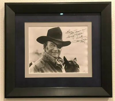 1/1 Rare John Wayne Jsa Loa Signed & Inscribed True Grit  Duke  Display Bas Psa • $12800