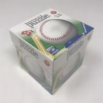 $15 • Buy Ravensburger 3D Puzzle Ball 54 Piece Baseball 2015 3 Inches Factory Sealed