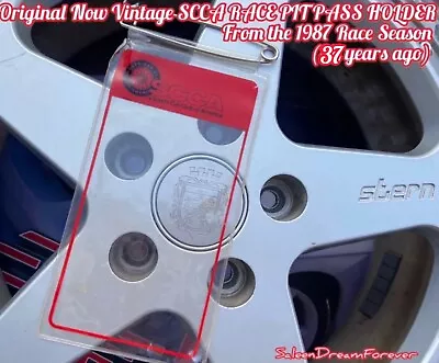 Rare Vintage Orig Scca Race Pass Holder Frm 87 Saleen Autosport Mustang Ford Gt • $55