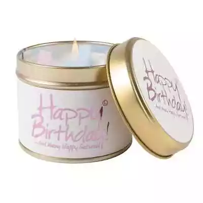 Lily Flame Happy Birthday Tin Candle • £10.73