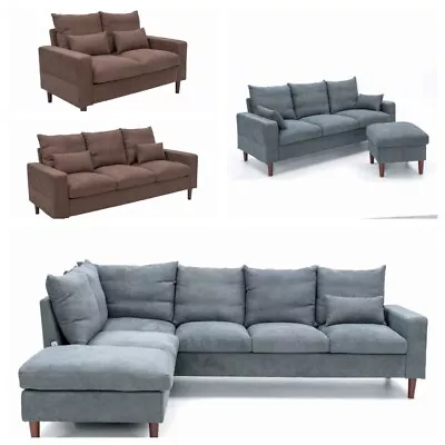 Modern Modular Sectional Sofa Set - Upholstered Couch 2 3 5 Seats • $239.99