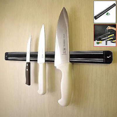 Magnetic Knife Holder Strip Rack Wall Mounted Utensil Holder Kitchen Organizer • £4.83
