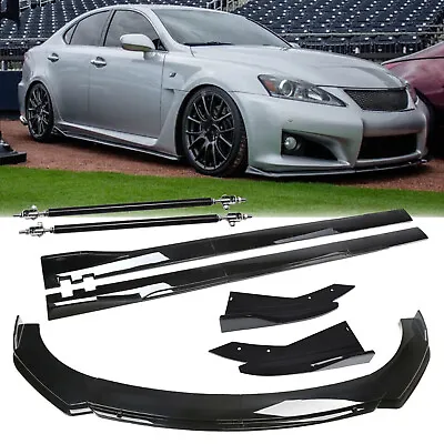 For Lexus IS200t IS250 IS Front Bumper Lip Spoiler Splitter Body Kit Side Skirt • $99.99