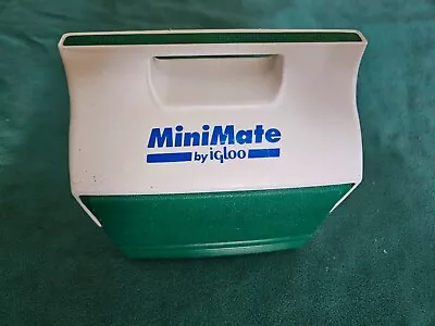   Igloo Mini Mate Green/White Cooler Push Button To Open 9 X 9  • $10