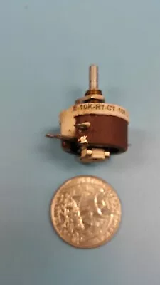 OHMITE 10K OHM E-1000-R1-CT Potentiometer Rheostat Variable Resistor Wirewound • $14.99