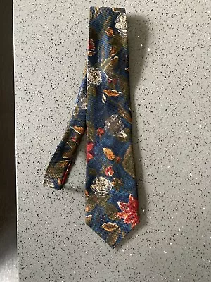 M&S 100% Silk Tie Nice Design & Colours Never Worn • £4.50