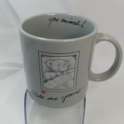 Vintage 1984 Freelance Inc. Gray Bear Coffee Cup/mug Made In Japan Valentines  • $4.99