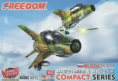 Dom El Fre162715 Compact Series Mig-21Sm/F/Bis Mig-21Um Russian Air Force 2 Kits • $53.44