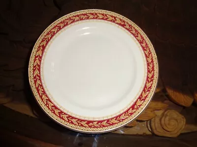 Sampson Bridgwood Lifelong Ironstone England Side Plate Red & Gold Rim  • £9.99