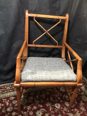 Vintage Wood Bamboo Style Armchair • $85