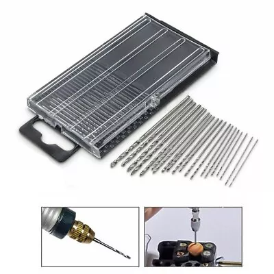 20pcs High Speed Steel HSS Mini Drill Bit Set Tiny Small Micro Twist Drill Bits • $2.81