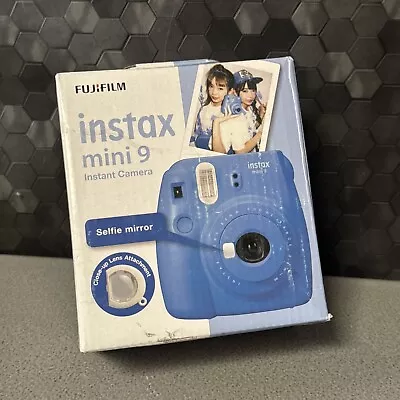 FUJIFILM  Instax Mini 9 Fujifilm Instant Film Camera Cobalt BLUE • $50