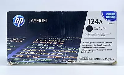 Genuine Hp 124a Black Q6000a Laserjet 2600 Cm1015  Toner Cartridge New Open Box • $39.99