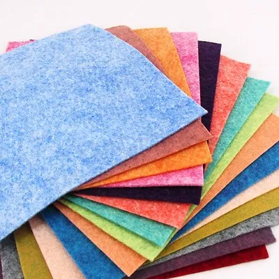 15 - 9 X12   Luminous Heathered Collection - Merino Wool Blend Felt Sheets • $18.75