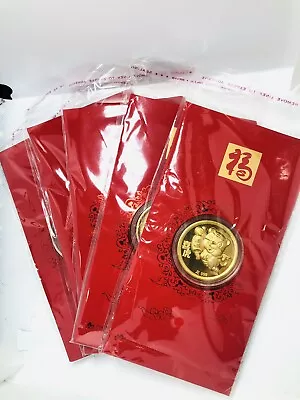 5 Pcs- Tiger Gold Foil Lucky Red Money Envelope | Chinese New Year Style 6 • $25