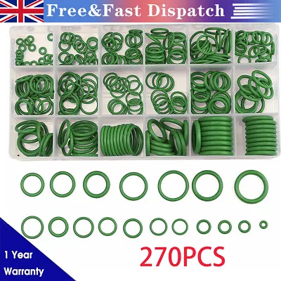 270XAir Conditioning Rubber O Ring Seal Assortment Kit Green Air Con 18 Sizes UK • £7.79