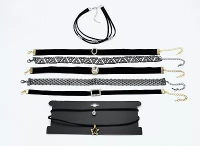 High Quality New 7 Piece Rhinestone Velvet Choker Necklace Lot #CH7 • $7.99