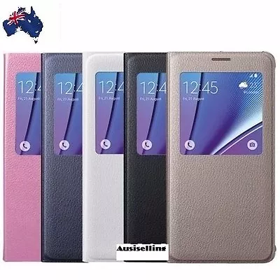 $9.41 • Buy S View Flip Case Cover For Samsung Galaxy S7 | S7 Edge | S8 | S8 Plus