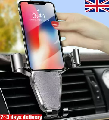 UK Universal Mobile Car Phone Holder Air Vent Gravity Design Mount Cradle Stand • £3.58